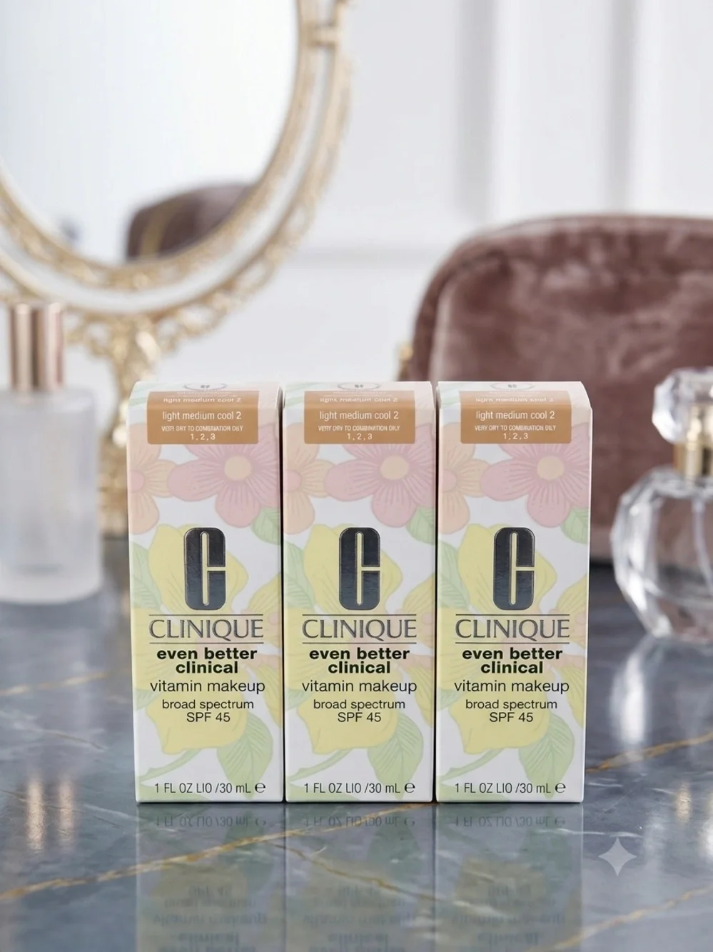 Clinique Even Better Clinical Vitamin Makeup - Floral Pink & Yellow Packaging